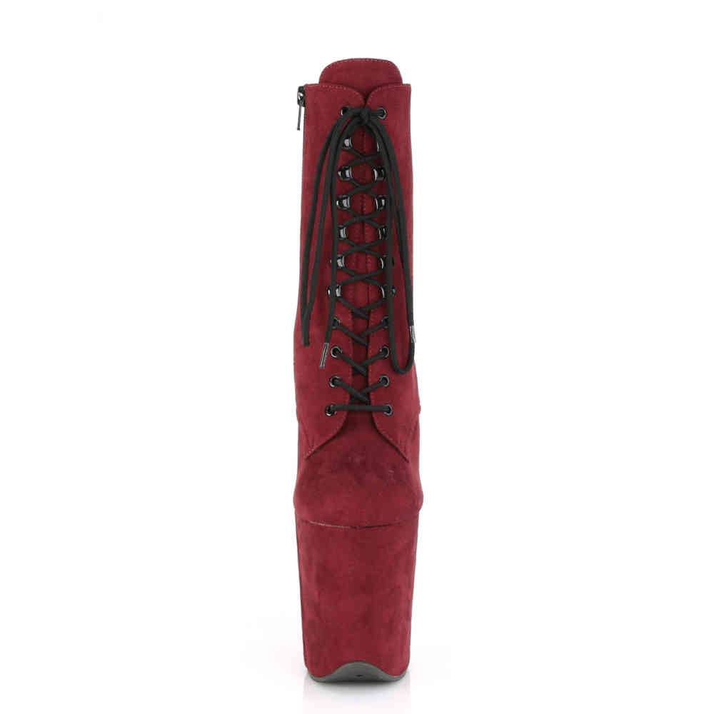 Pleaser - FLAMINGO1020FS Platform Boots, Pole dance shoes - Pole dance shoes - Burgundy